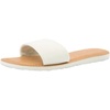 image:imageVolcom Womens Simple Slide Sandals  Cushioned Synthetic Leather Strap Slides With Padded FootbedWhite
