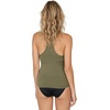 image:imageVolcom Womens Simply Core Tankini Swimsuit Top Plus SizeGreen Olive