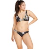 image:imageVolcom Womens Simply Seamless Halter Swimsuit Bikini TopBlackb