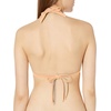 image:imageVolcom Womens Simply Seamless Halter Swimsuit Bikini TopPale Peach