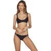image:imageVolcom Womens Simply Seemless V Neck Swimsuit Bikini TopBlack White