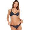 image:imageVolcom Womens Simply Seemless V Neck Swimsuit Bikini TopBluenight