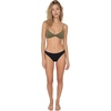 image:imageVolcom Womens Simply Seemless V Neck Swimsuit Bikini TopGreen Olive