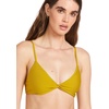 image:imageVolcom Womens Simply Seemless V Neck Swimsuit Bikini TopMoss