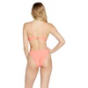 image:imageVolcom Womens Simply Seemless V Neck Swimsuit Bikini TopReef Pink