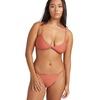 image:imageVolcom Womens Simply Seemless V Neck Swimsuit Bikini TopRosewood