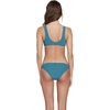 image:imageVolcom Womens Simply Seemless V Neck Swimsuit Bikini TopTidal Blue