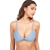 image:imageVolcom Womens Simply Seemless V Neck Swimsuit Bikini TopWashed Blue