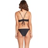 image:imageVolcom Womens Womens Simply Solid Scoop Neck Bikini Top Neck Bikini TopBlacka