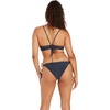 image:imageVolcom Womens Womens Simply Solid Scoop Neck Bikini Top Neck Bikini TopBluenight