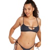 image:imageVolcom Womens Womens Simply Solid Scoop Neck Bikini Top Neck Bikini TopBluenight