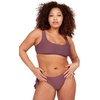 image:imageVolcom Womens Womens Simply Solid Scoop Neck Bikini Top Neck Bikini TopEggplant