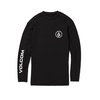 image:imageVolcom Mens Compression Fit Long Sleeve Rashguard  UPF 50 Sun Protection QuickDry Performance ShirtEve