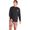 image:imageVolcom Mens Long Sleeve Rashguard  UPF 50 Sun Protection QuickDry Performance Swim ShirtBlack Out