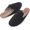 image:imageVolcom Womens Simple Slide Sandals  Cushioned Synthetic Leather Strap Slides With Padded FootbedBlack Gamble