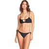 image:imageVolcom Womens Womens Simply Solid Scoop Neck Bikini Top Neck Bikini TopBlacka