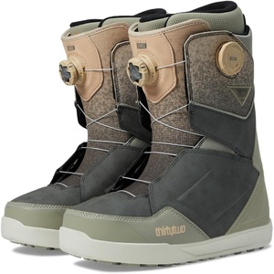 image:imageThirtyTwo Lashed Double Boa Snowboard Boots  Snowboard Boots with DualZone Lacing amp Grippy OutsoleGreyTan Bradshaw 2024