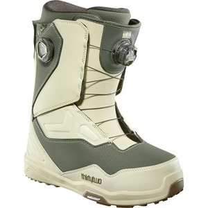 image:imageThirtyTwo Lashed Double Boa Snowboard Boots  Snowboard Boots with DualZone Lacing amp Grippy OutsoleWarm GreyOlive Hansen 2025
