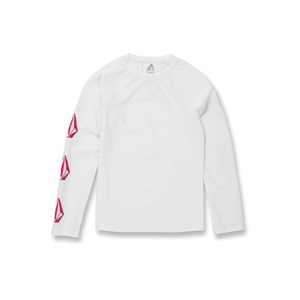 image:imageVolcom Girls Simply Core Lycra Long Sleeve Rashguard 50 Uv ProtectionCandy Apple