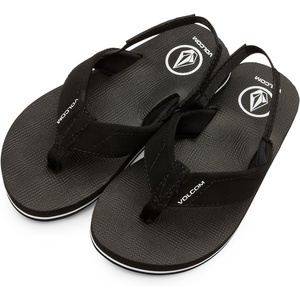 image:imageVolcom Little Kids Unisex Victor Heelstrap SandalBlack