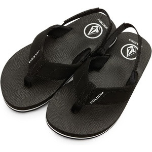 image:imageVolcom Little Kids Unisex Victor Heelstrap SandalBlackBlack