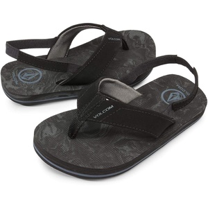 image:imageVolcom Little Kids Unisex Victor Heelstrap SandalGrey