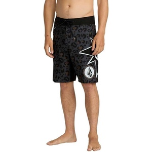 image:imageVolcom Mens 16 Elastic Waist Swim Trunks Stretchable UPF 50 Quick Dry Swim BottomsAsphalt Black