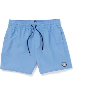 image:imageVolcom Mens 16 Elastic Waist Swim Trunks Stretchable UPF 50 Quick Dry Swim BottomsBlue Bird