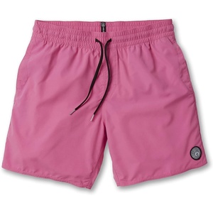 image:imageVolcom Mens 16 Elastic Waist Swim Trunks Stretchable UPF 50 Quick Dry Swim BottomsBlush