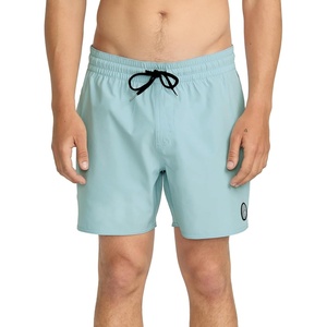 image:imageVolcom Mens 16 Elastic Waist Swim Trunks Stretchable UPF 50 Quick Dry Swim BottomsChambray