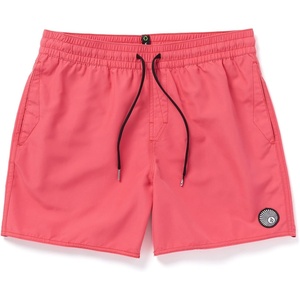 image:imageVolcom Mens 16 Elastic Waist Swim Trunks Stretchable UPF 50 Quick Dry Swim BottomsRuby
