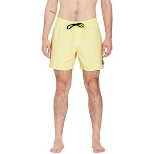 image:imageVolcom Mens 16 Elastic Waist Swim Trunks Stretchable UPF 50 Quick Dry Swim BottomsYellow of L Dawn