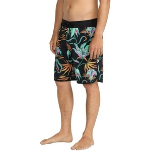 image:imageVolcom Mens 19 ModTech Board Shorts Performance UPF 50 Sun Protection QuickDry Swim BottomsBlack Green