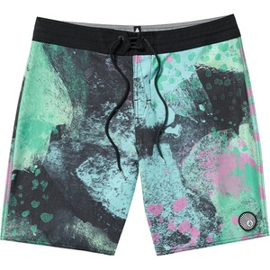 image:imageVolcom Mens 19 ModTech Board Shorts Performance UPF 50 Sun Protection QuickDry Swim BottomsJade Cream