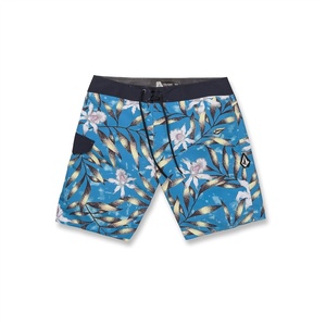 image:imageVolcom Mens 19 ModTech Board Shorts Performance UPF 50 Sun Protection QuickDry Swim BottomsMaliblue