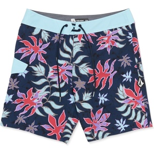 image:imageVolcom Mens 19 ModTech Board Shorts Performance UPF 50 Sun Protection QuickDry Swim BottomsNvy Floral