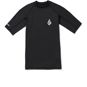 image:imageVolcom Mens Compression Fit Short Sleeve Rashguard  UPF 50 QuickDry UV Protection Performance ShirtBlackb