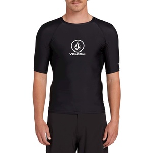 image:imageVolcom Mens Compression Fit Short Sleeve Rashguard  UPF 50 QuickDry UV Protection Performance ShirtJet