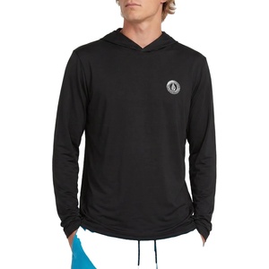 image:imageVolcom Mens Long Sleeve Rashguard  UPF 50 Sun Protection QuickDry Performance Swim ShirtBlack Ombre