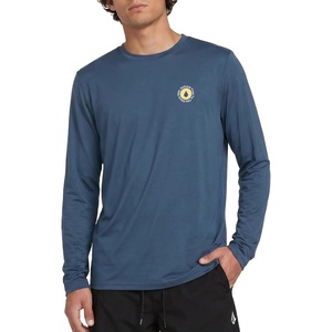 image:imageVolcom Mens Long Sleeve Rashguard  UPF 50 Sun Protection QuickDry Performance Swim ShirtDeepblue