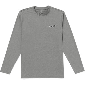 image:imageVolcom Mens Long Sleeve Rashguard  UPF 50 Sun Protection QuickDry Performance Swim ShirtGrey Pistol