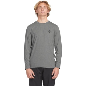 image:imageVolcom Mens Long Sleeve Rashguard  UPF 50 Sun Protection QuickDry Performance Swim ShirtHeather Grey