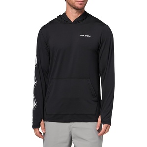 image:imageVolcom Mens Long Sleeve Rashguard  UPF 50 Sun Protection QuickDry Performance Swim ShirtOnyx