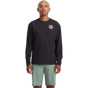 image:imageVolcom Mens Long Sleeve Rashguard  UPF 50 Sun Protection QuickDry Performance Swim ShirtOnyxblack