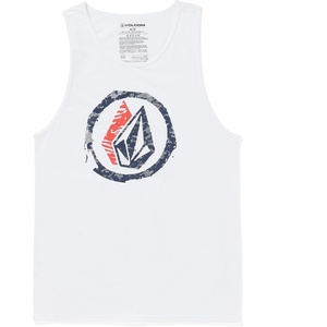 image:imageVolcom Mens Sleeveless Graphic Tank Top White Large