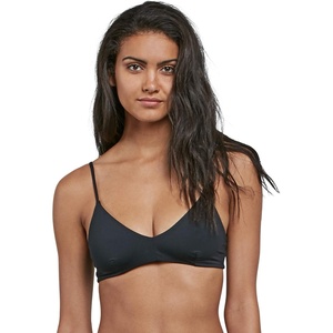 image:imageVolcom Simply Seam Less Vneck Bikini Top SwimwearBlackc