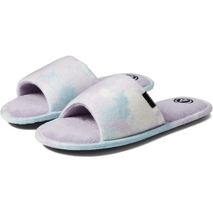 image:imageVolcom Womens Faux Fur Slide Sandals  CrissCross Strap Slippers with Plush FootbedLavender