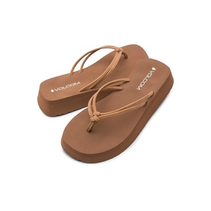 image:imageVolcom Womens Forever and Ever Sandals  Lightweight Thong Sandal for Everyday Summer WearTan Brown