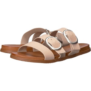 image:imageVolcom Womens Simple Slide Sandals  Cushioned Synthetic Leather Strap Slides With Padded FootbedMushroom