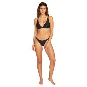 image:imageVolcom Womens Simply Seamless Halter Swimsuit Bikini TopBlacka